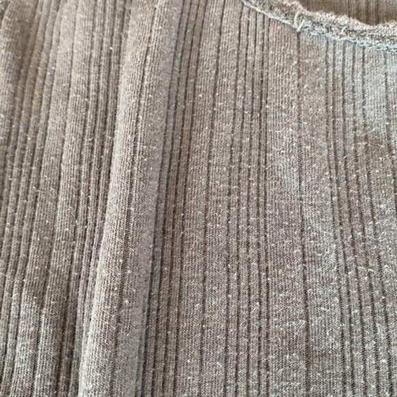 Prince  Fox 3 Button, Lettuce Edge,  Ribbed Tank Top - Picture 7 of 7